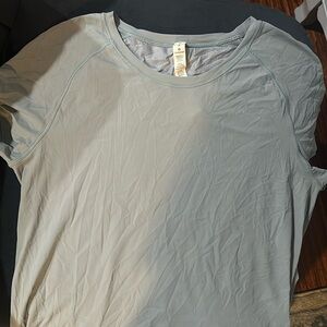 Light blue cross back Lululemon athletic top